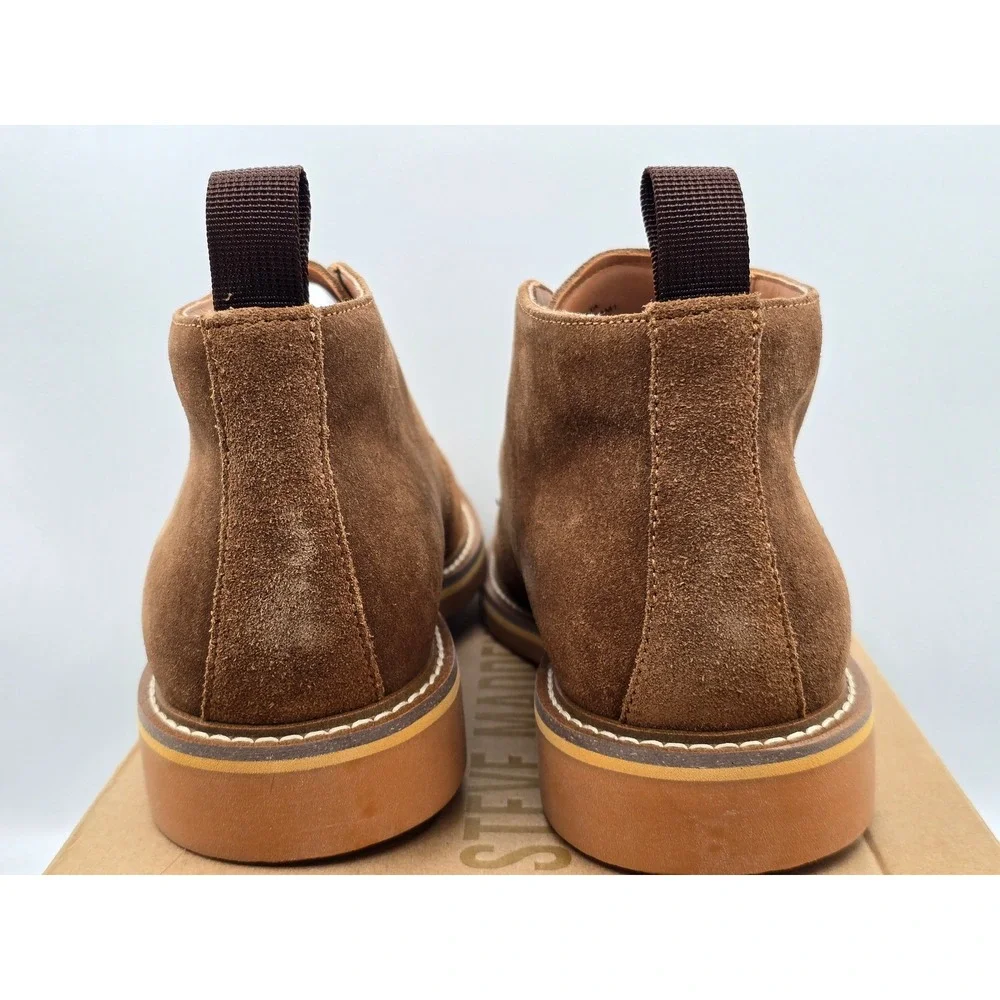 Steve Madden Palta Chukka Boots Mens 7 Tan Suede PALT01M1 -New